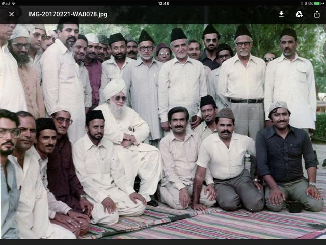 Munir Khurshid with Hazrat Mirza Nasir Ahmad (ra)